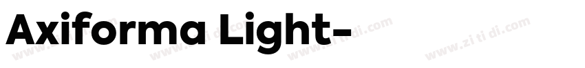 Axiforma Light字体转换